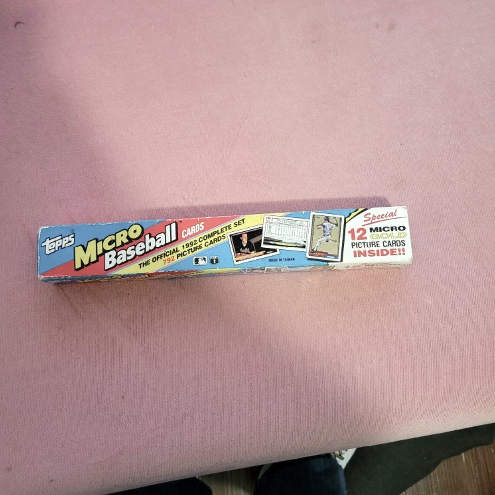 1992 topps micro baseball cards full set 732+ micro cards